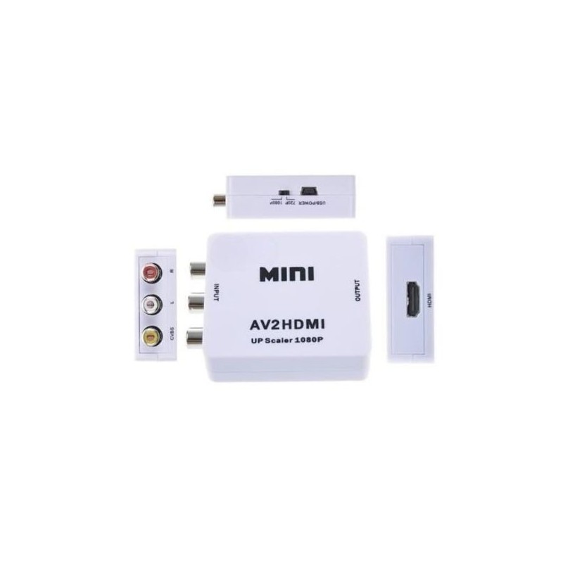 Output Video Mini UniQue Mini AV To HDMI Video Convertor - GeeWiz