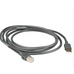 Zebra Cable - Shielded USB: Power Plus Connector 7ft. (2.1m) Straight 12V