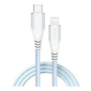 Huntkey Cab USB-C To Lightning Blue