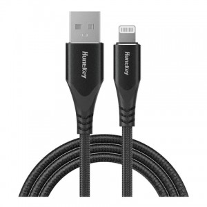 Huntkey Cab USB-C To Lightning Black