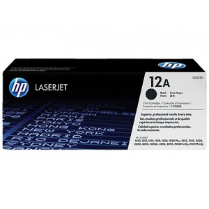 HP 12A LASERJET BLACK PRINT CARTRIDGE HP 1010/1015/1018/1020/ 1022/3020/3030/3050/3052/3055 .