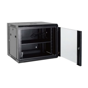 Acconet 9U Unassembled Fixed Wall Mount Swing Box - 450mm
