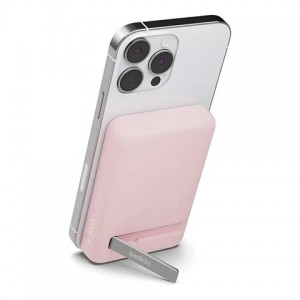 Belkin - Belkin BoostCharge Magnetic  5K Wireless Power Bank+ Kick Stand- Compatible with iPhone 16- 15- 14 Series – Pink