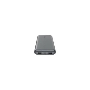 Belkin - BoostCharge 20 000 Mah Power Bank with USB-C 15 Watt - Dual USB-A 15cm USB-A to C Cable - Space Grey (745883881246)