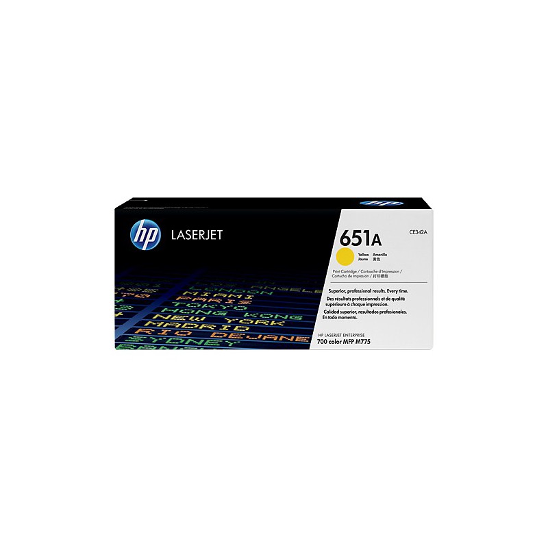 HP 651A LJ ENTERPRISE 700 COLOR MFP M775 SERIES YELLOW PRINT CARTRIDGE - NEW