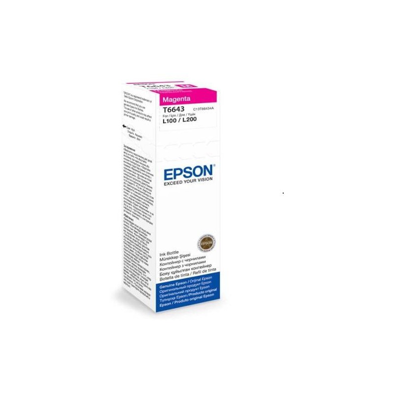 Epson L-Series T6643 Magenta Ink Bottle