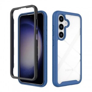 Tuff-Luv - Rugged Vault Case with Built in - Screen Protector - Compatible with the Samsung A56 5G - Blue (5056560422771)