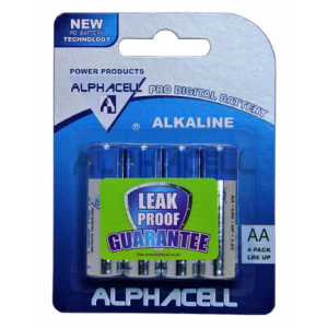 Alkaline PRODIG AA LR6 4pcALPHACELL CARDED