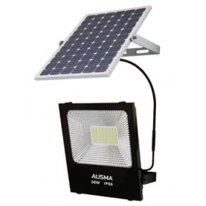 AUSMA LED Flood Light + Solar Panel - 50w