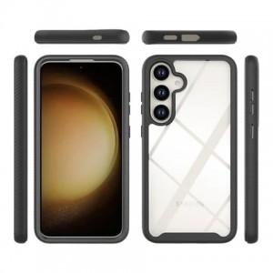 Tuff-Luv - Rugged Vault Case with Built in - Screen Protector - Compatible with the Samsung A56 5G - Black