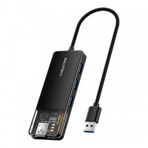 CT- 0.2M 4IN1 USB3.0 HUB-USB AM- 4XUSB-A 3.0 5GBPS