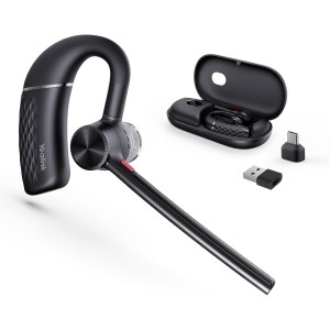 Yealink BH71 Pro Mono Bluetooth Headset with Portable Charging Case and BT51 dongle USB-C/A