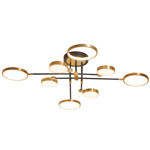 Bronze+blk 8 Light 40W LED Cct 1250X260MM