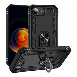 Tuff-Luv - Rugged Case and Stand - Compatible with Apple iPhone 16e - Black (5056560421002)