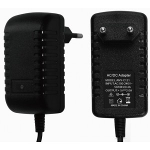 5V 2A Power Adapter Charger - Black