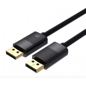 Tuff-Luv - Gold Plated - Display Port Male to Display Port Male - Cable (8K@60Hz 4K@144Hz) - 2 Meter - Black