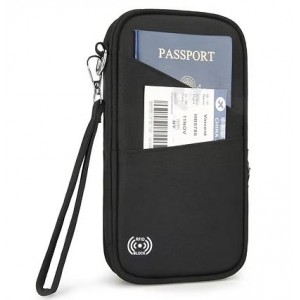 Tuff-Luv - RFID Passport and Document Travel Bag – Oxford Cloth Organizer - Black