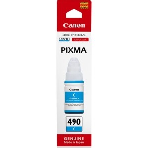 Canon-Ink-GI-490 C-G1400/ G1410/G1411/ G2400/G2410/G2411/  G3400/ G3410/ G3411/  G4400/ G4410/G4411 - Yield 7 000