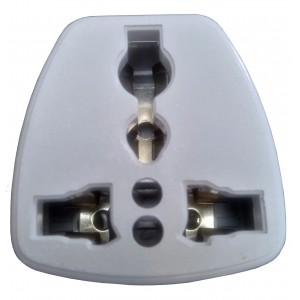 2 Prong USA to European Travel Power Adapter