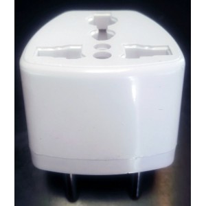 2 Prong USA to European Travel Power Adapter