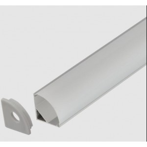3M ALU PROF. Corner- 2xEnds- 1xCover- 6xClips