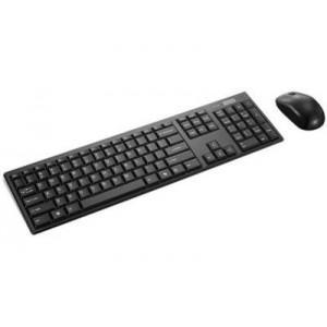 LENOVO 100 Wireless Keyboard and Mouse Combo | US English | 2.4Ghz Receiver | BLACK| 1600 DPI