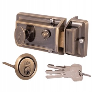Yale Traditional Nightlatch - Antique Brass - Classic Security- Timeless Style