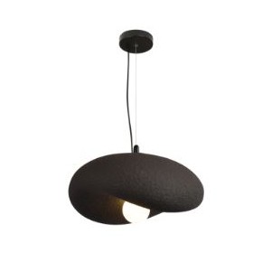 Black Foamed Pendant 1 X 60W Es 300MM