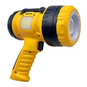 Laser LED Spotlight- YELLOW- 1200 Lumen-Distance 850m- Beam Adjust:Wide to Zoom Far Pin- Side Worklight- USB-C Rechargeable-Includes USB cable