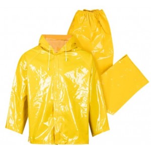 Pioneer Rainsuit Rubberised Yellow Xxxx Large