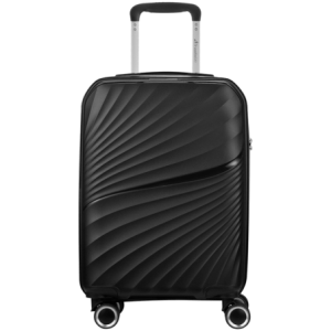 Travelwize Quartz PP 76cm 4-Wheels Spinner Luggage Black