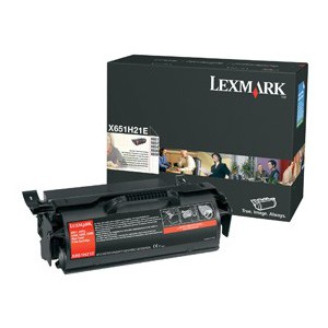 Lexmark X651H31E High Yield Black Toner Cartridge