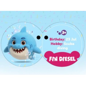 Tudo Buddies 10cm Plush - Fin Diesel