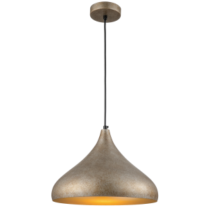 Champagne Metal Pendant 1X60W Es