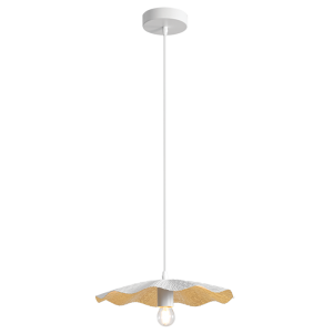 White Iron Pendant 1X60W Es