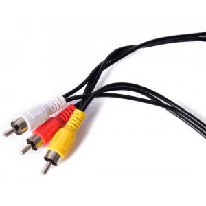 3 RCA Male To 6 RCA Female Splitter AV Cable 