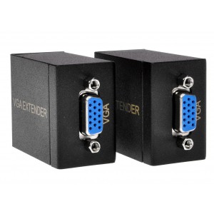 60m VGA EXTENDER (over Cat6 Signal) Trasmitter + Receiver Set