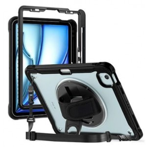 Tuff-Luv - Armour Jack Rugged Case / Stand / Shoulder Strap &amp; Pen Holder Compatible with Apple iPad Air 11" M2/M3 and Apple iPad Air 4th and 5th Generation 10.9" (2020/2021/2022/2023/2024/2025) -