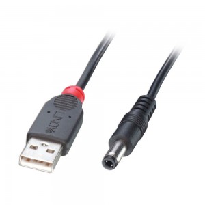 LINDY 1.5M USB To 1.3MM/3.5MM DC Adapter (70266)