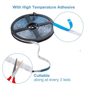 WenTop Wireless Smart  LED Strip Light kit with DC12V UL Power Supply - 5M