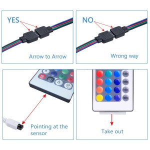 WenTop Wireless Smart  LED Strip Light kit with DC12V UL Power Supply - 5M