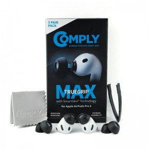Comply Premium TrueGrip MAX Memory Foam Ear Tips Compatible with Apple AirPods Pro 3 | Various Sizes