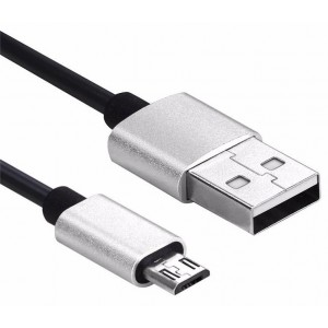 Micro USB coiled cable - 2.1A output (1M )