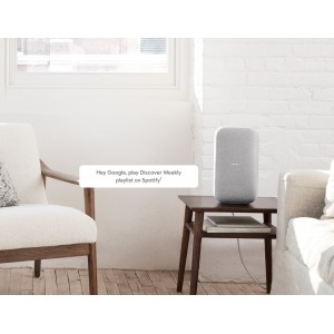 Google Home Max Smart Home Speaker-Chalk