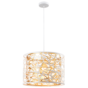 White Metal Pendant 1X60W Es