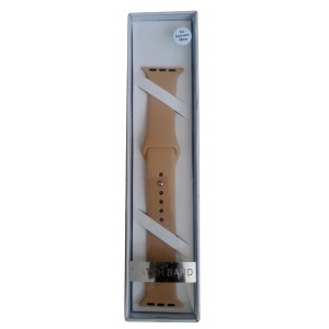 Apple Silicone Watch Strap 42mm-Light Brown