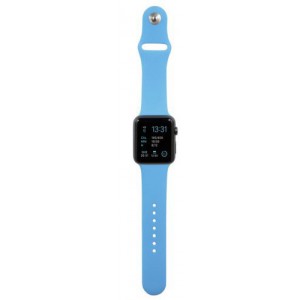 Apple Silicone Watch Strap 38mm-Light Blue