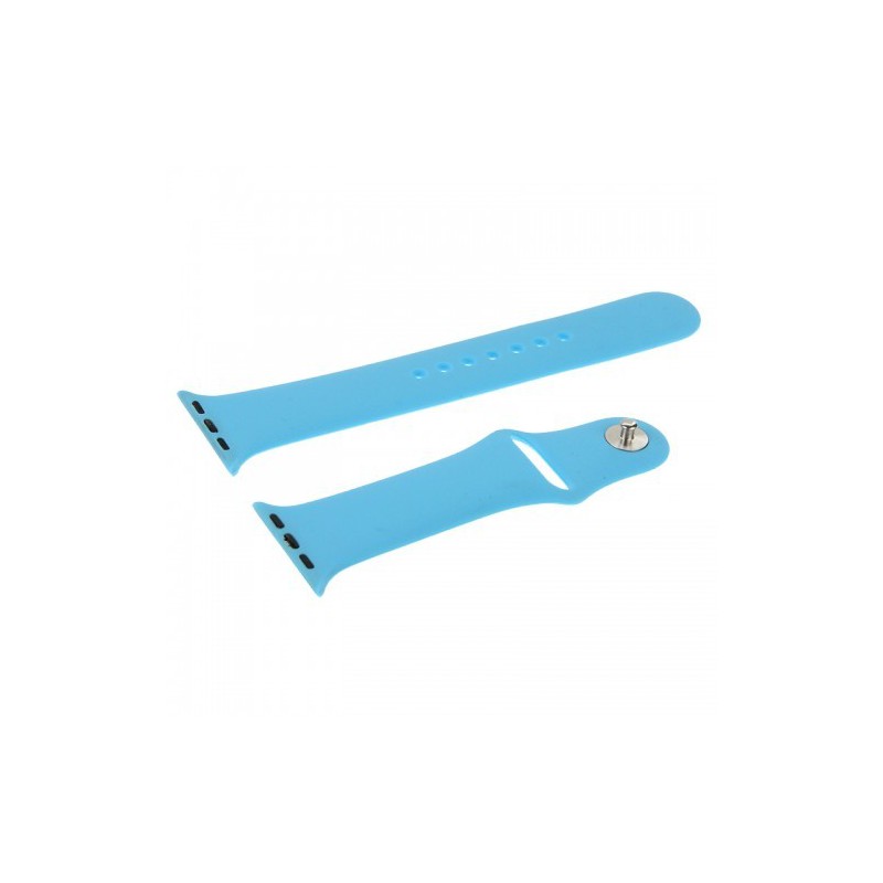 Apple Silicone Watch Strap 38mm-Light Blue