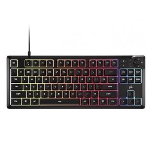 CORSAIR K55 CORE TKL RGB Wired Gaming Membrane Keyboard with 8-Zone RGB Backlighting – Black