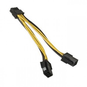 2x6 Pin Female to 8 Pin Male Cable
